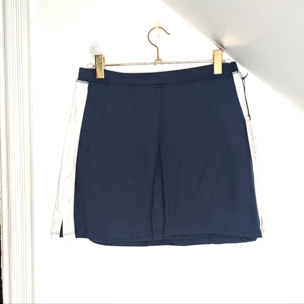 WEWOREWHAT Blue/White Contrast Active Tennis Preppy Workout Skort NEW Size XS